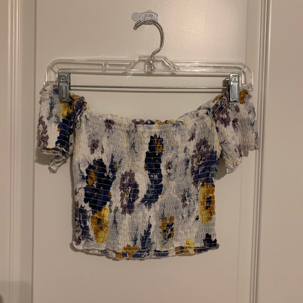 A&F Cropped Off the Shoulder Tube Top